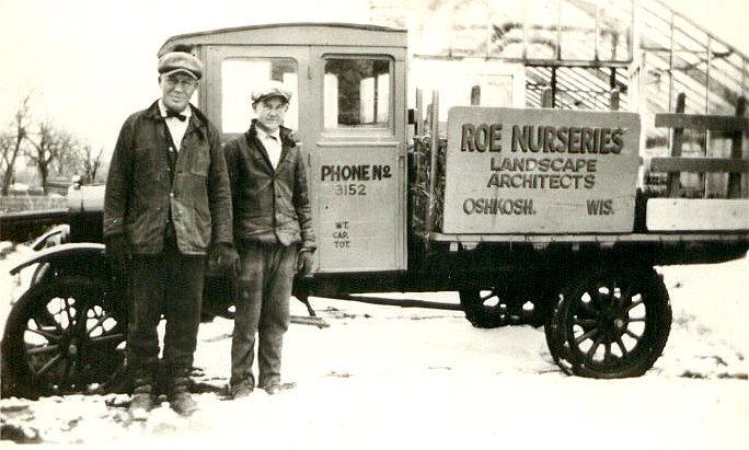 Reverend John P. Roe and his son from Roe Nurseries, Inc. in Oshkosh, WI